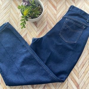 Vintage 1970s Sears High Waist Full Hip Crease Jeans